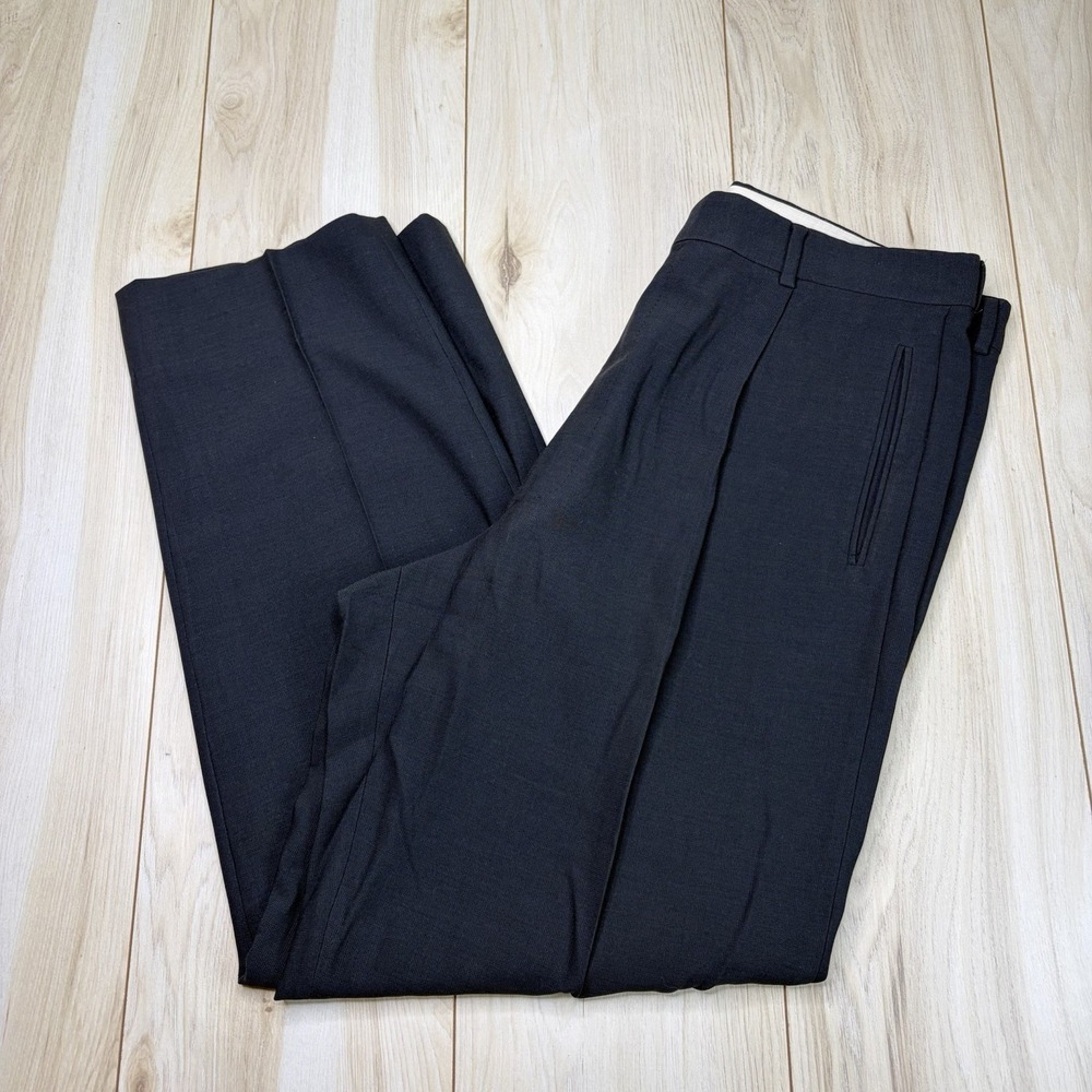 Giorgio Armani Collezioni Men's 36x31 Gray Wide Leg Dress Pants Trouser